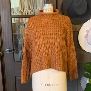 Chunky cable knit sweater